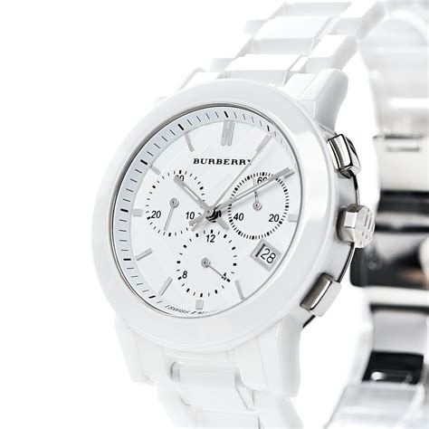 burberry white watch ceramic|Burberry watch outlet.